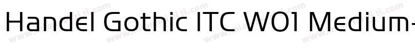 Handel Gothic ITC W01 Medium字体转换